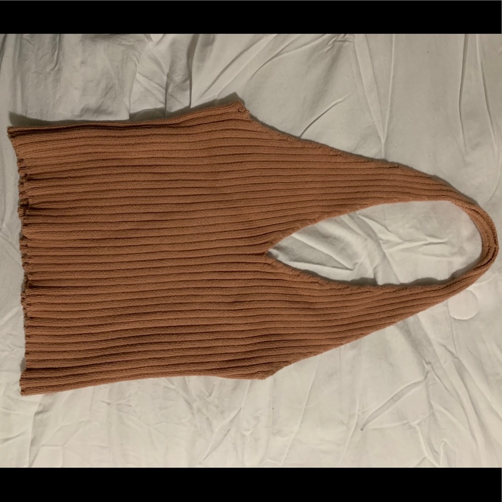 thick knit halter top